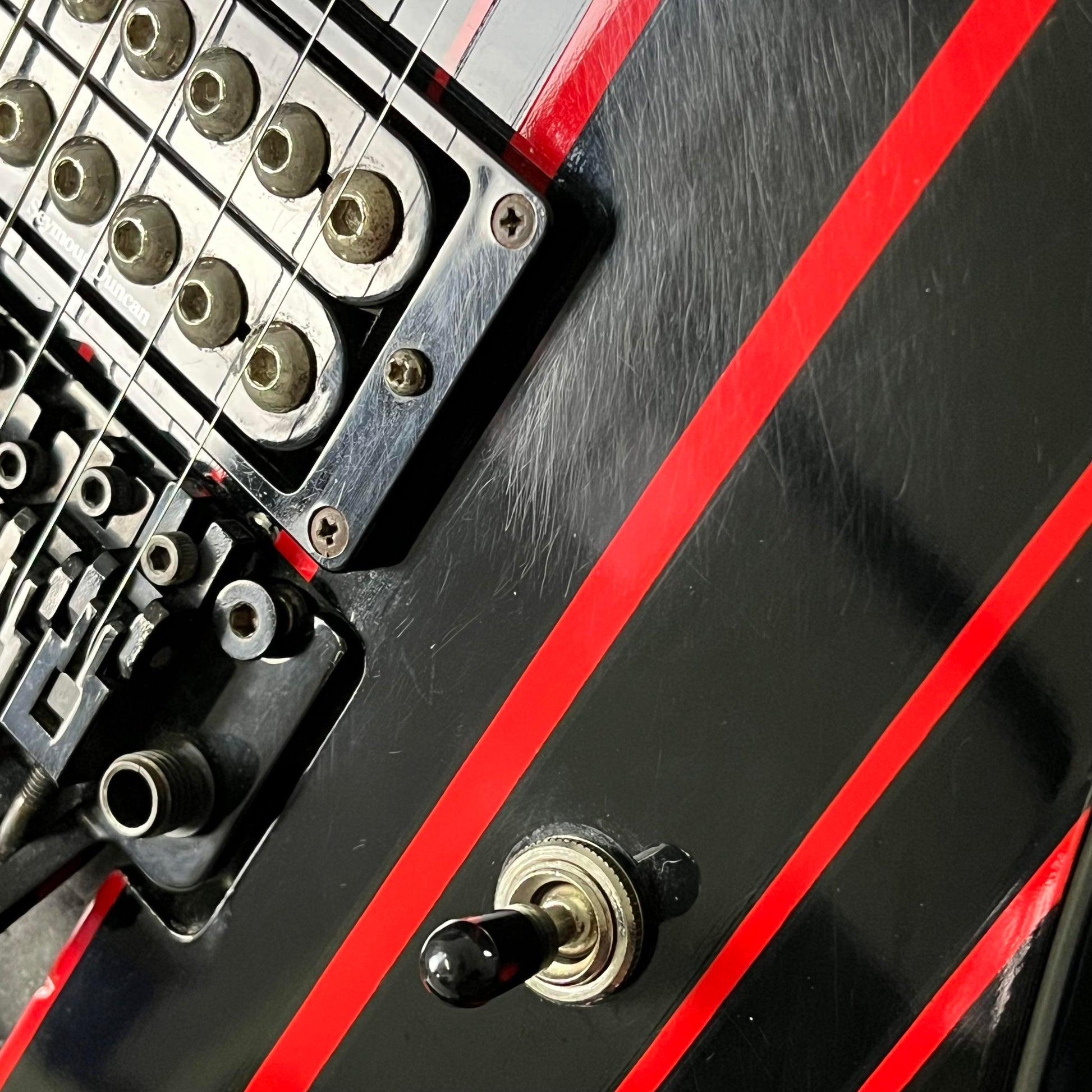 Schecter Synyster Gates Custom Black w/Red Stripes
