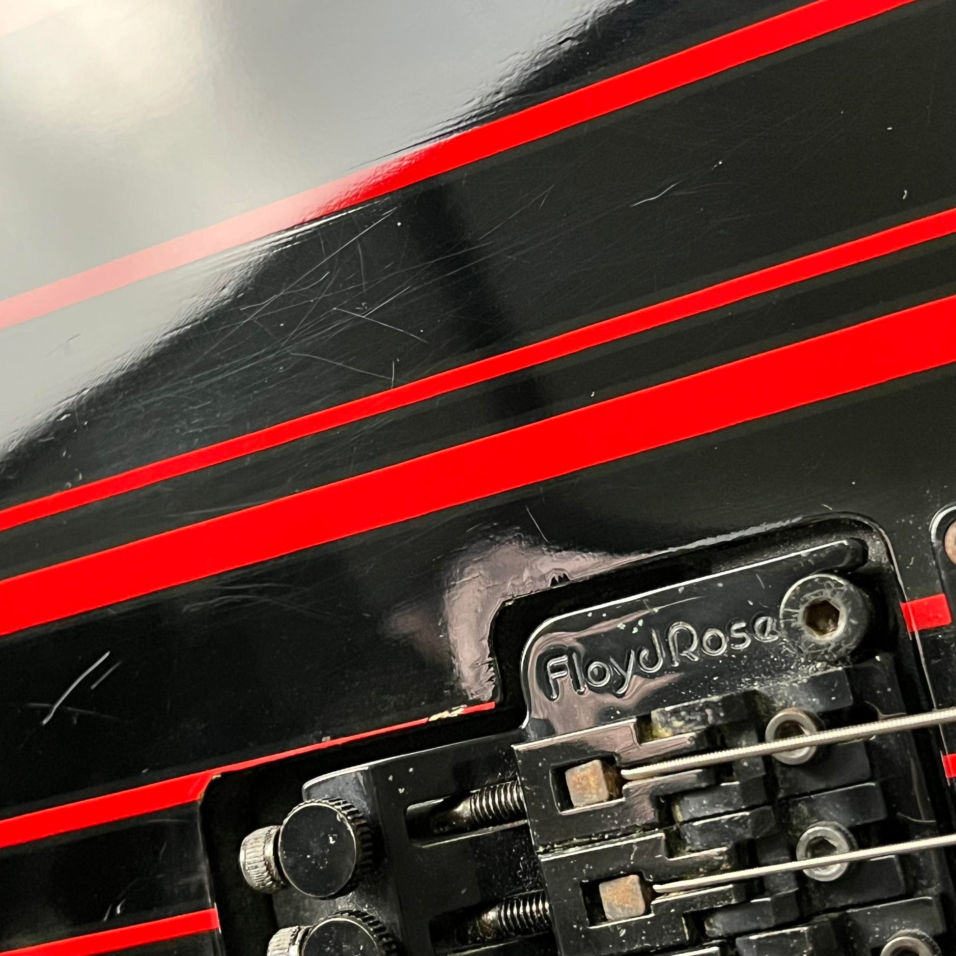 Schecter Synyster Gates Custom Black w/Red Stripes