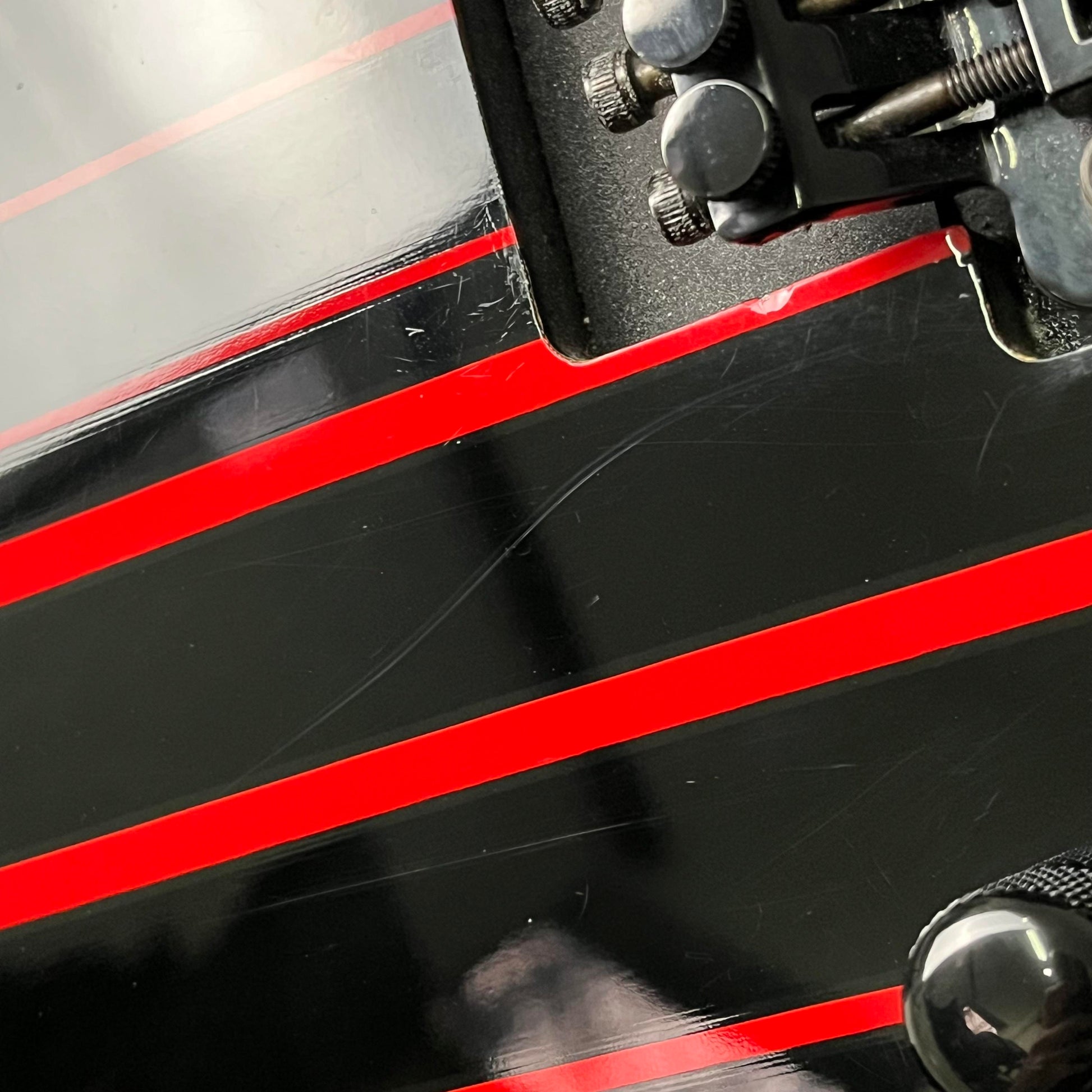 Schecter Synyster Gates Custom Black w/Red Stripes