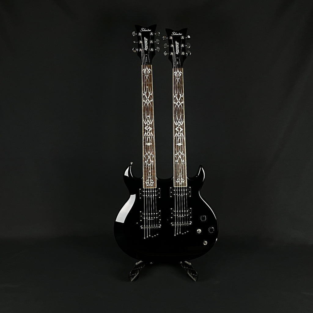 Schecter Twin Tribal Scorpion Devil Double Neck