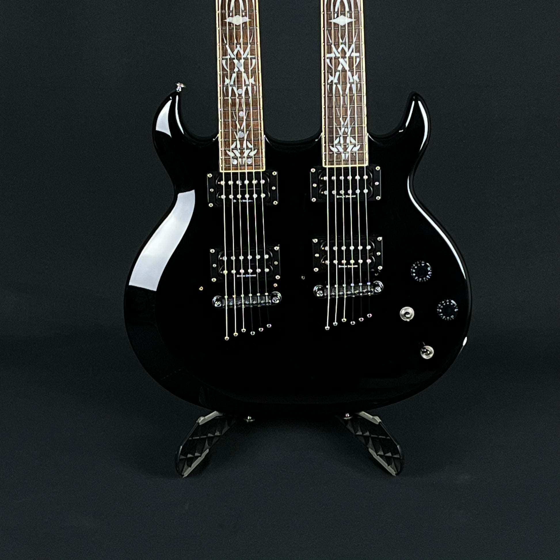 Schecter Twin Tribal Scorpion Devil Double Neck