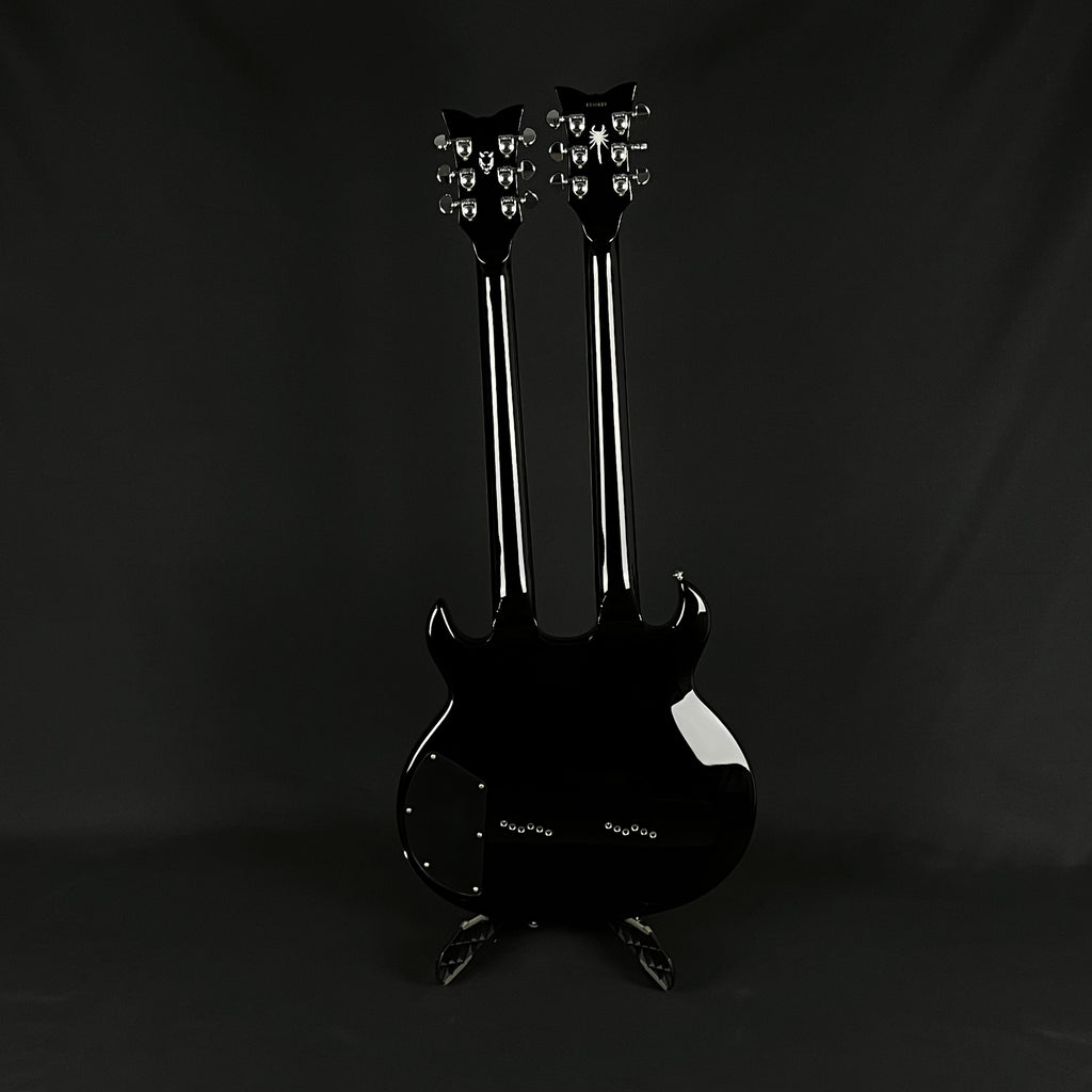 Schecter Twin Tribal Scorpion Devil Double Neck