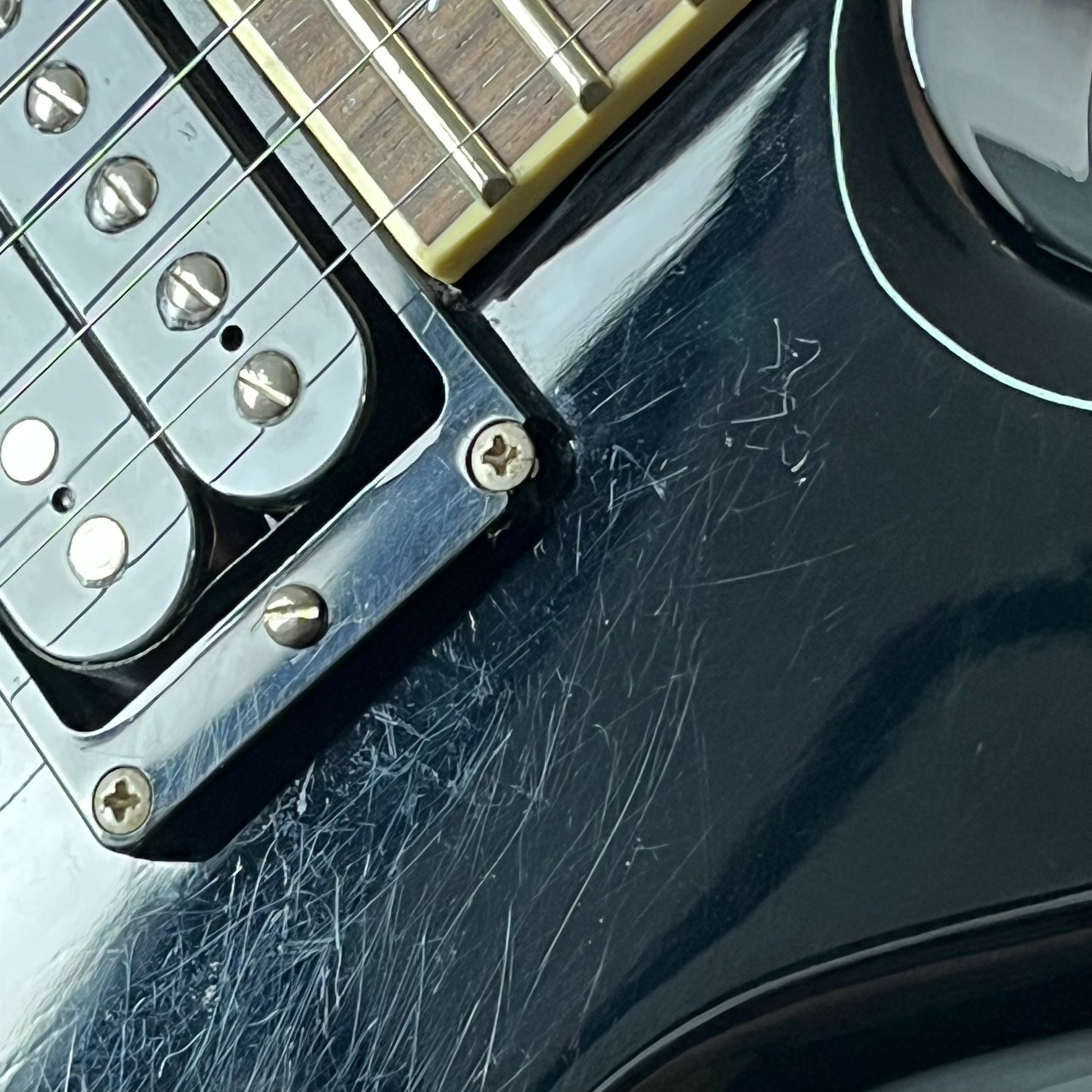 Schecter Twin Tribal Scorpion Devil Double Neck