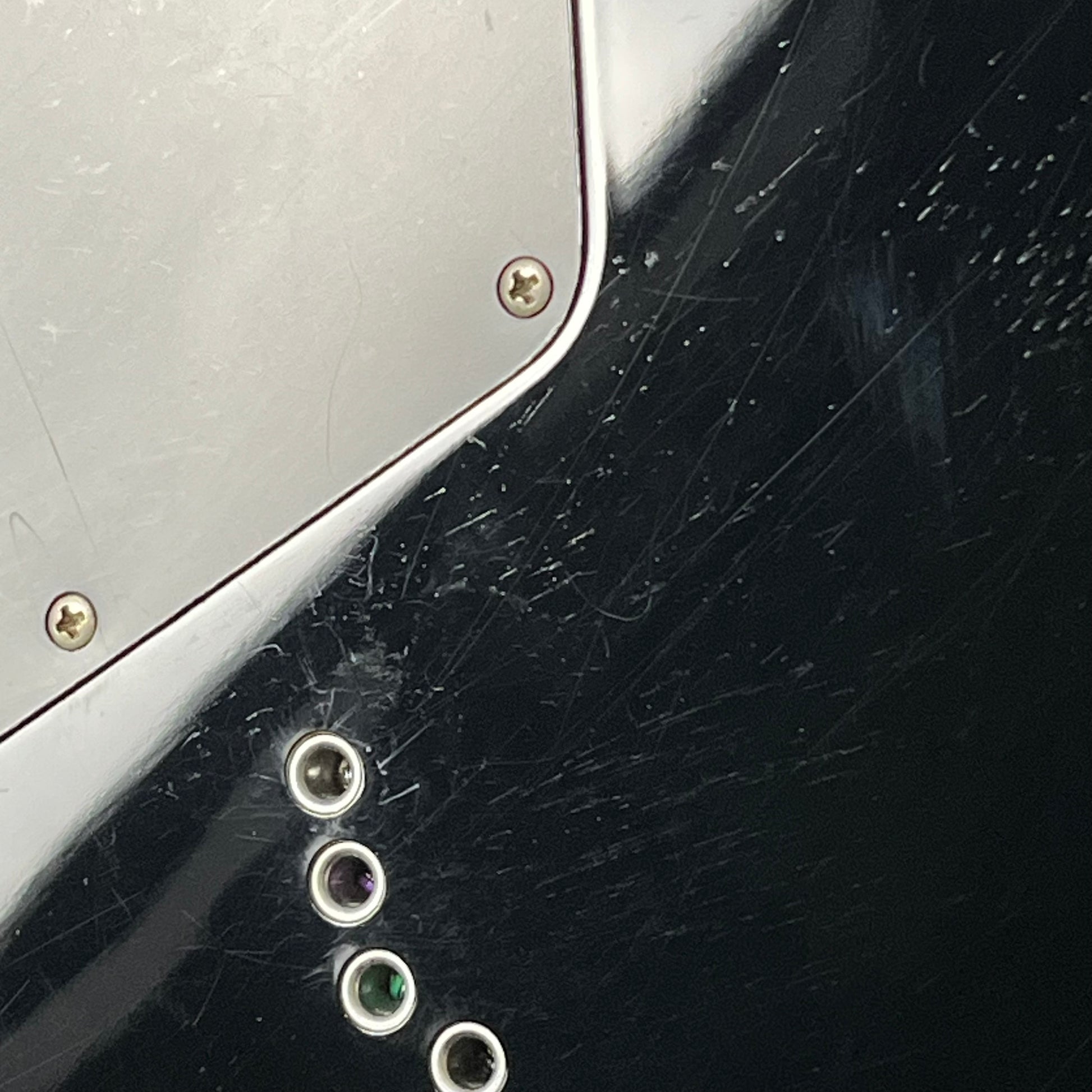 Schecter Twin Tribal Scorpion Devil Double Neck