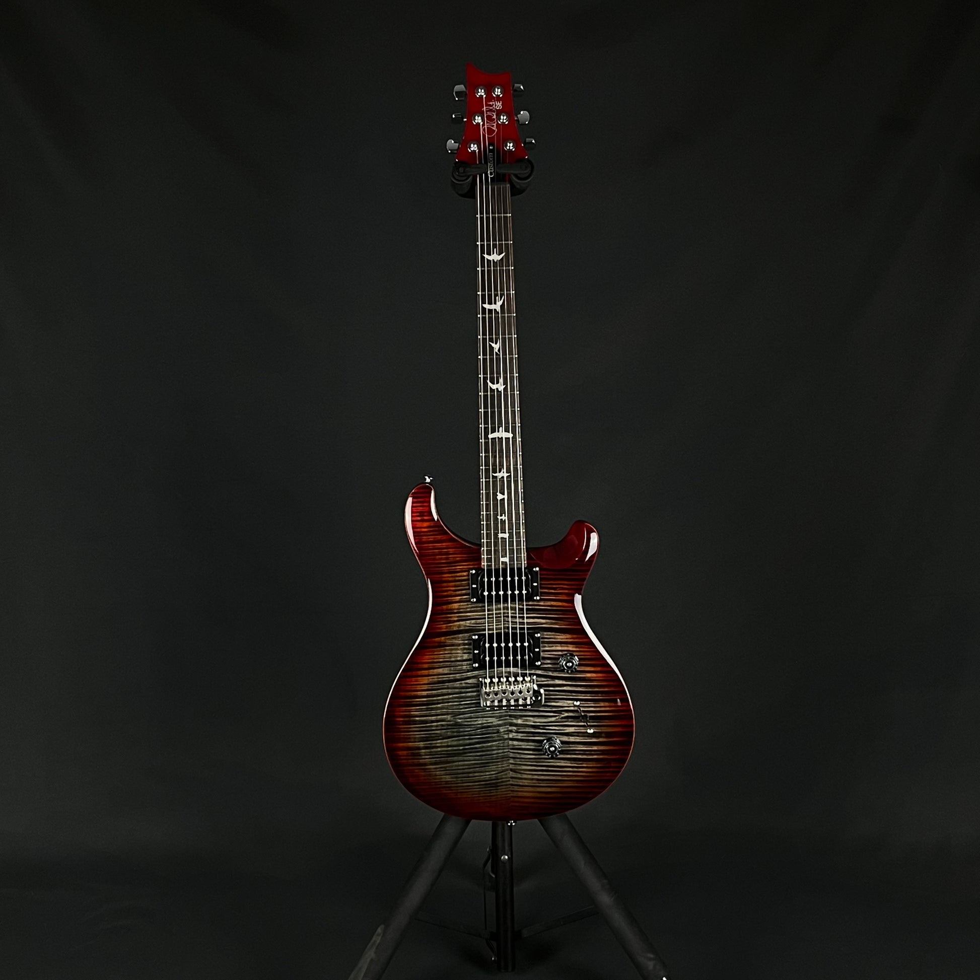 PRS SE Custom 24 2024 Charcoal Cherry Burst
