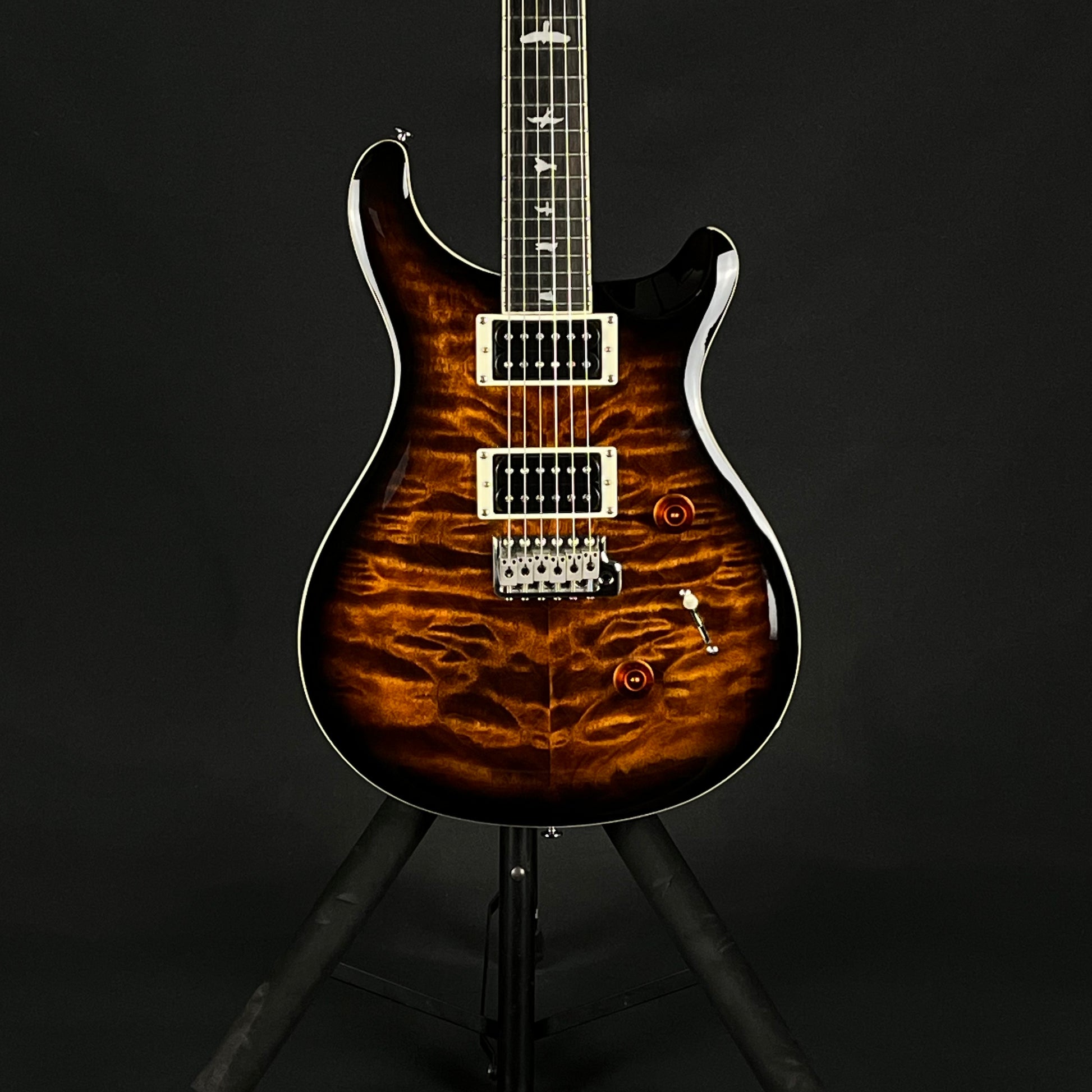 PRS SE Custom 24 Quilt Black Gold Burst