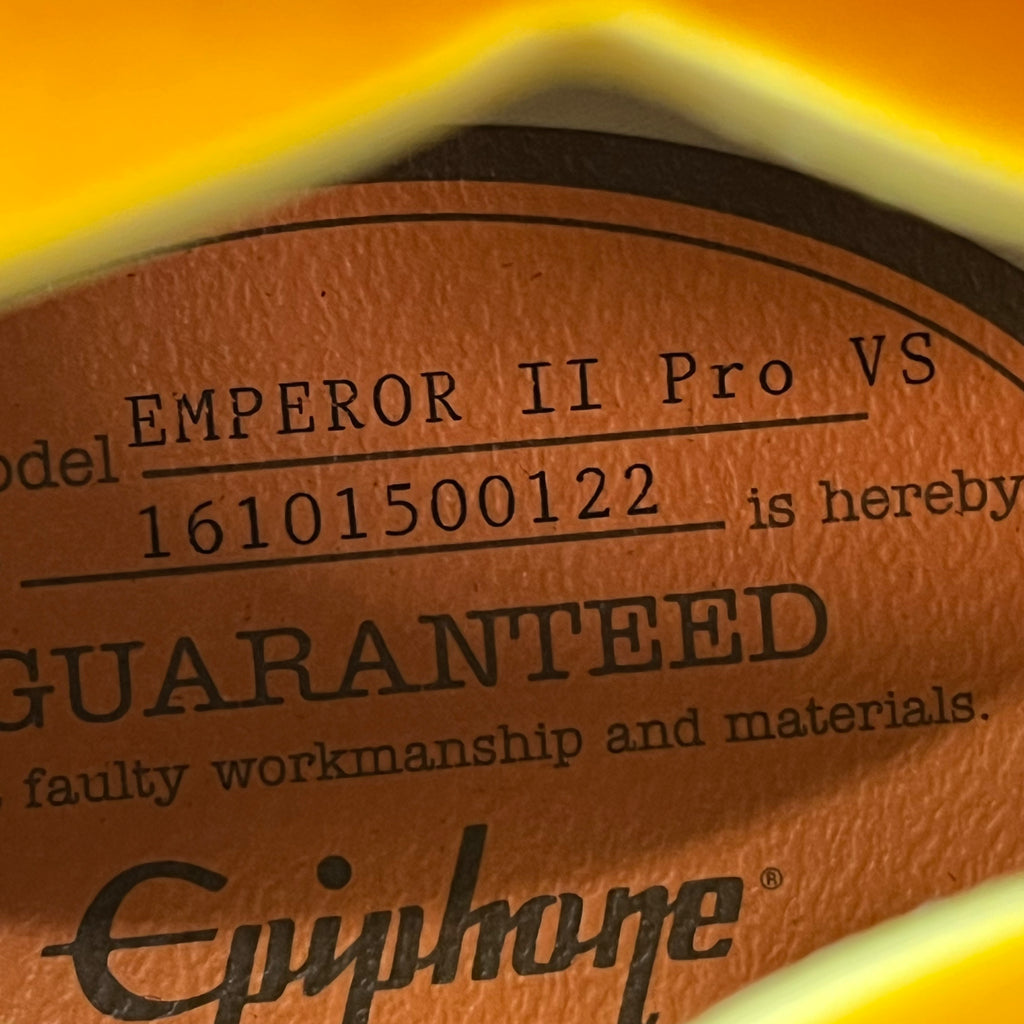 Epiphone Joe Pass Emperor-II Pro VS 2016