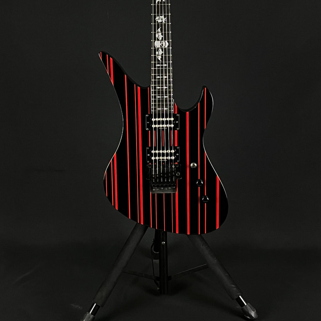 Schecter Synyster Gates Custom Black w/Red Stripes