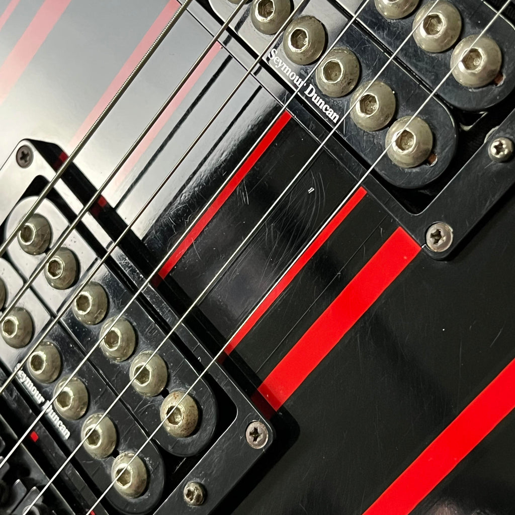 Schecter Synyster Gates Custom Black w/Red Stripes