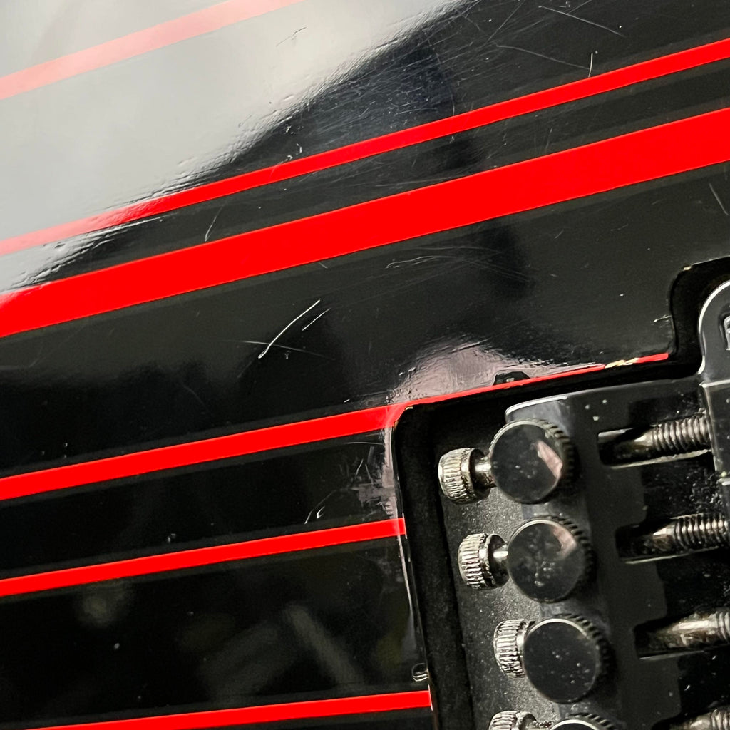 Schecter Synyster Gates Custom Black w/Red Stripes