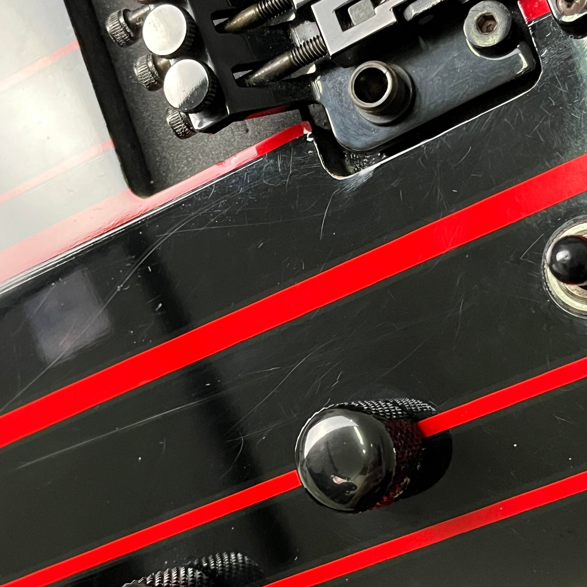 Schecter Synyster Gates Custom Black w/Red Stripes