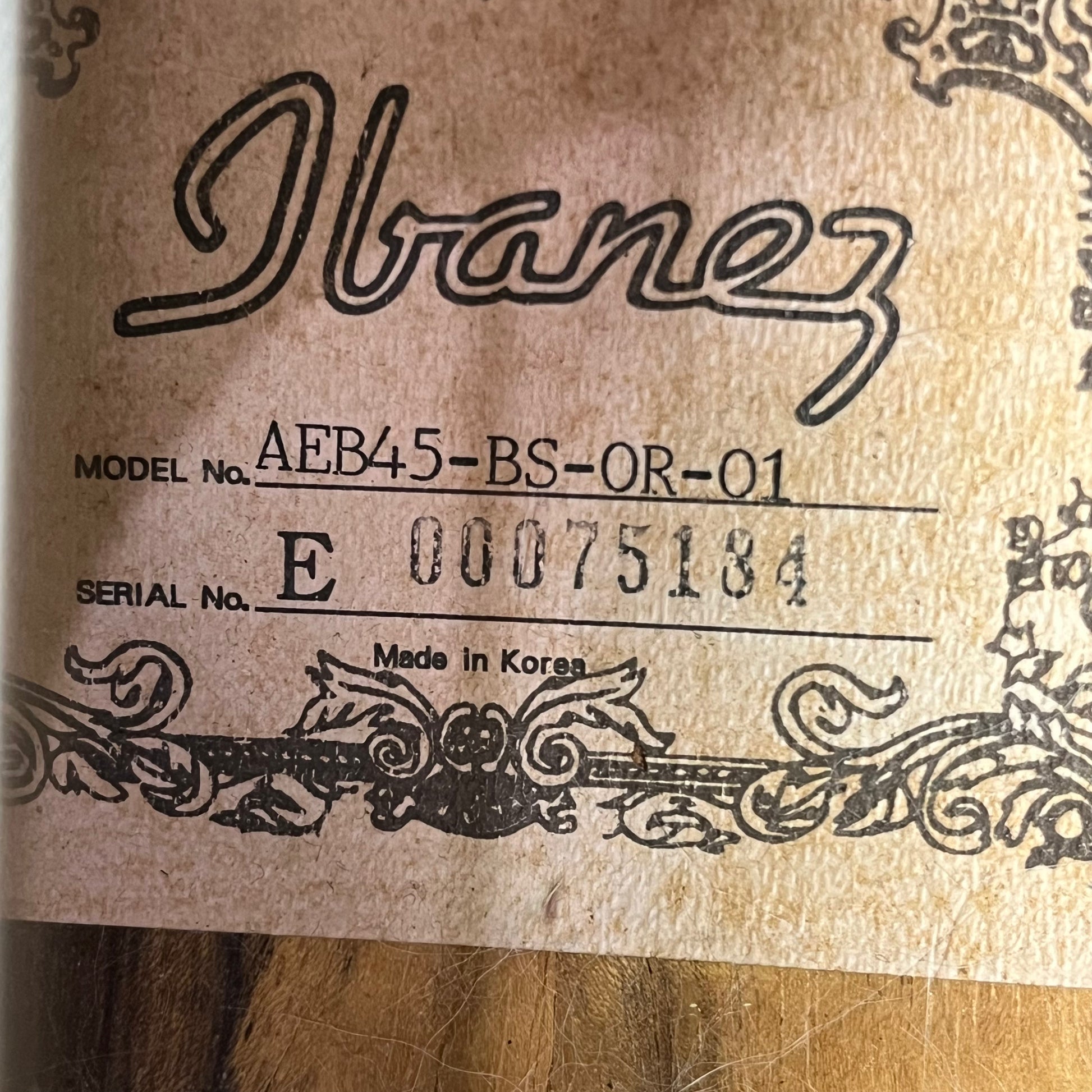 Ibanez AEB45-BS