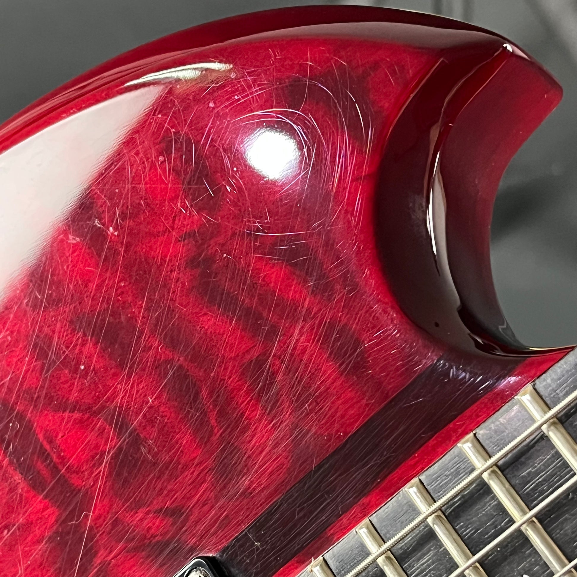 B.C. Rich Mockingbird ST Transparent Red