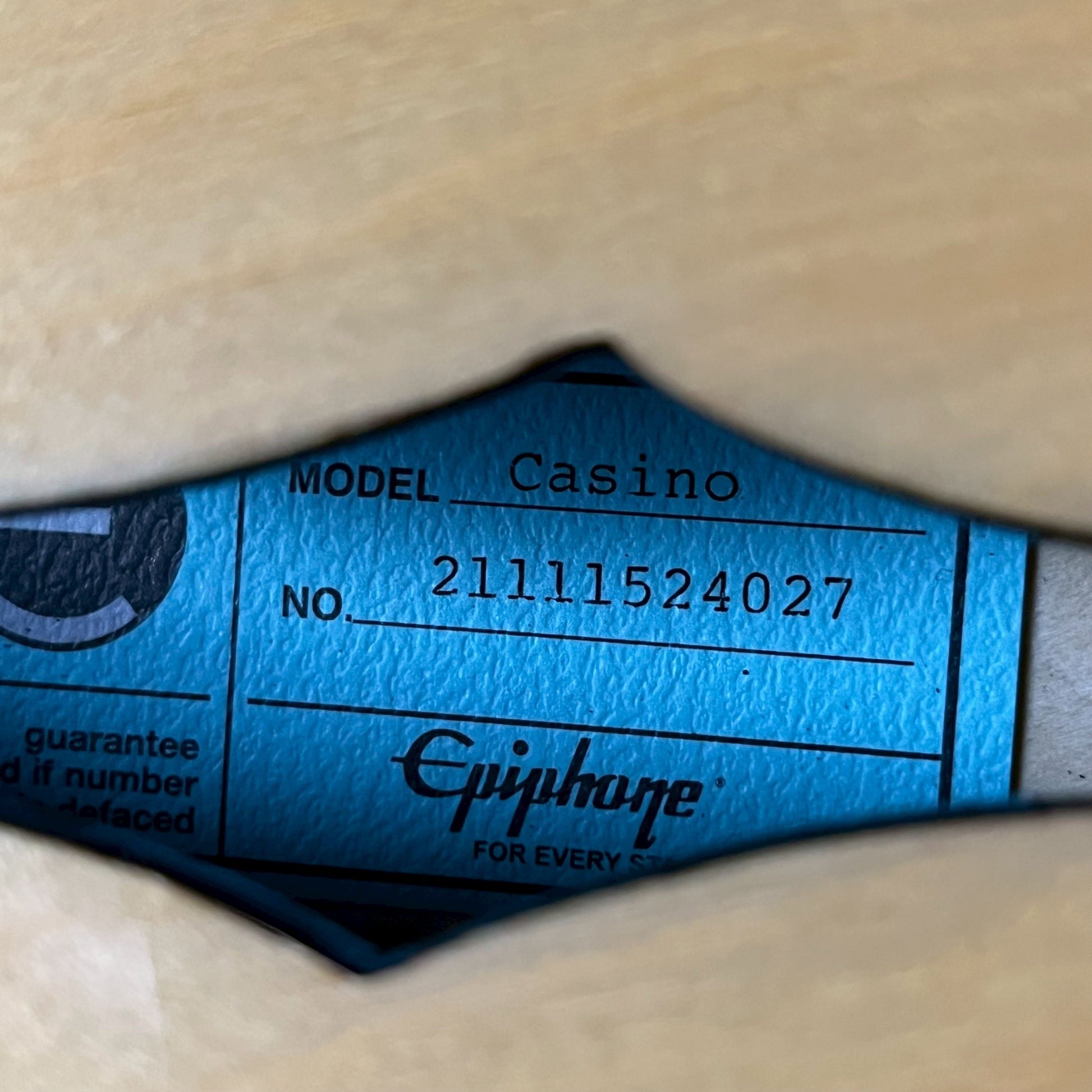 Epiphone Casino 2021