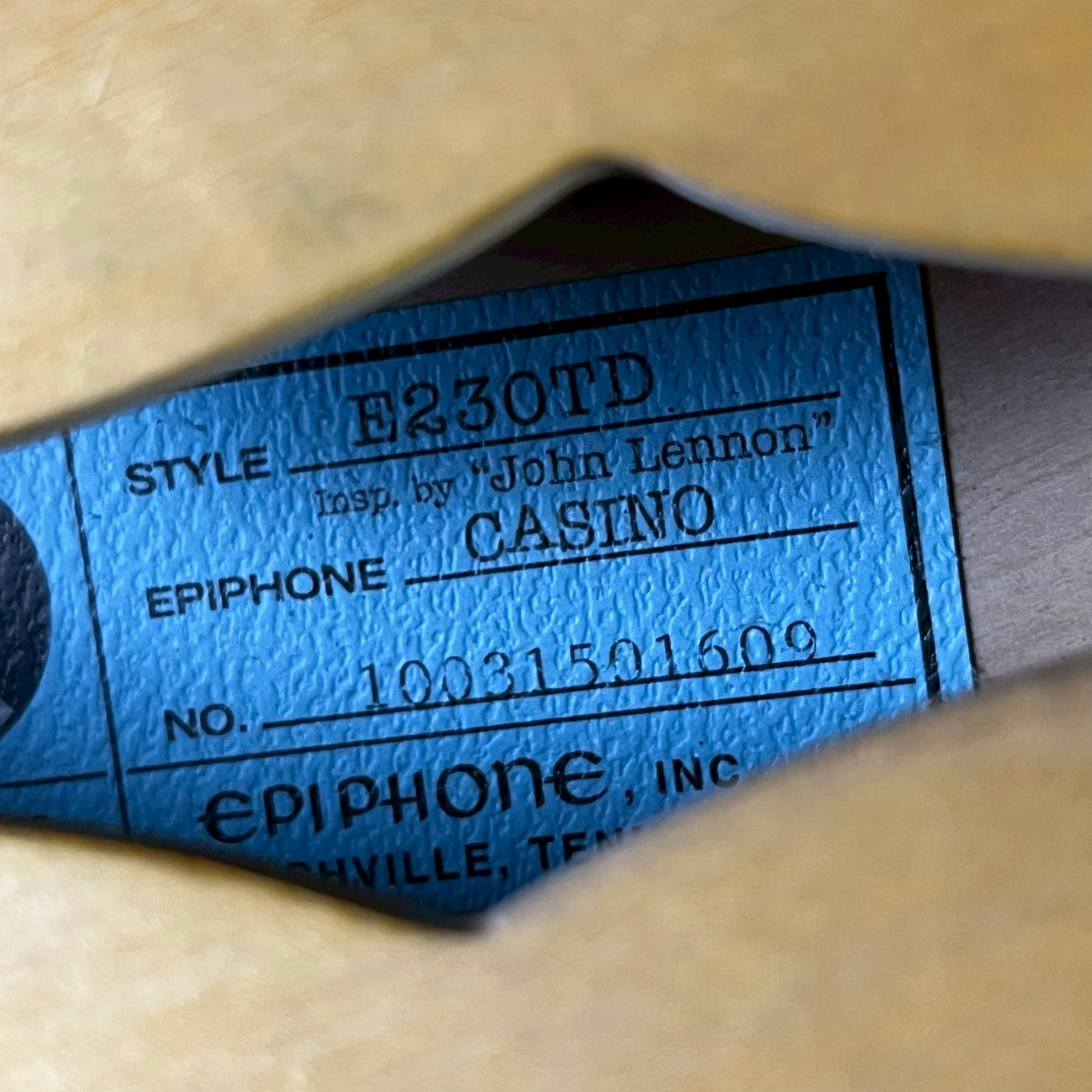 Epiphone Casino E230TD Insp By John Lennon 2010