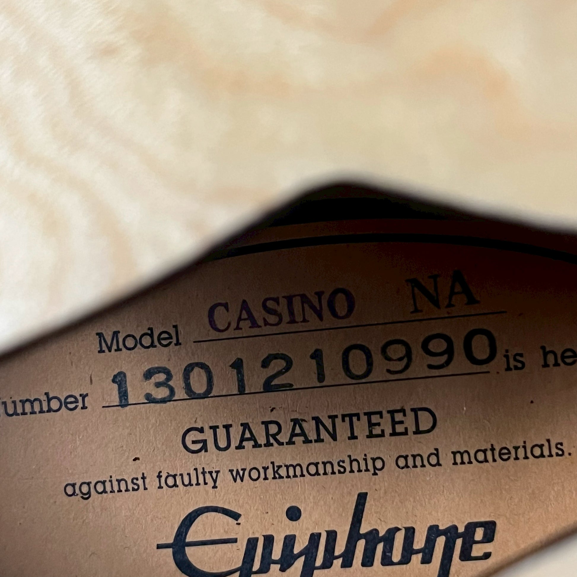 Epiphone Casino NA 2013