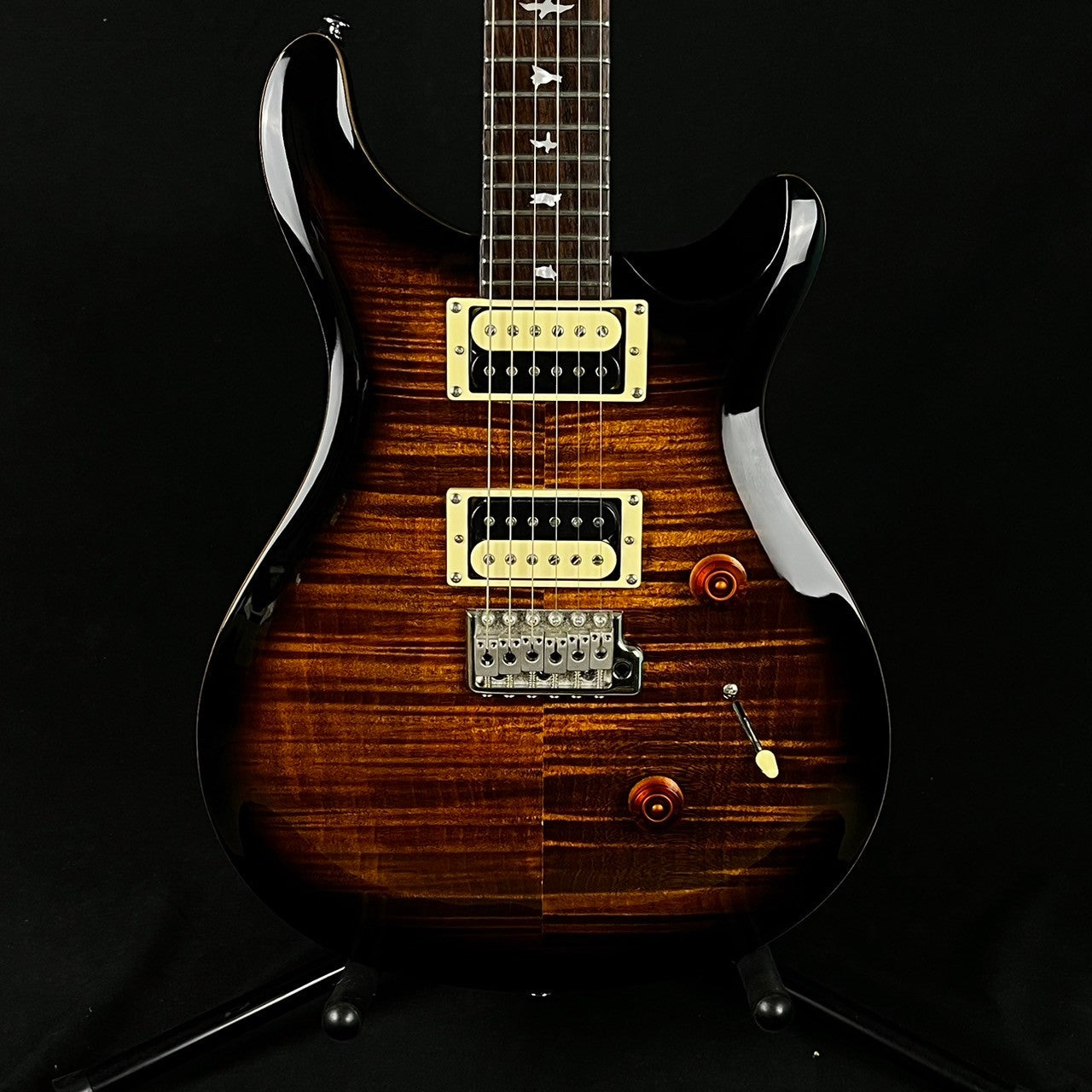 PRS SE カスタム 24 ブラック ゴールド バースト