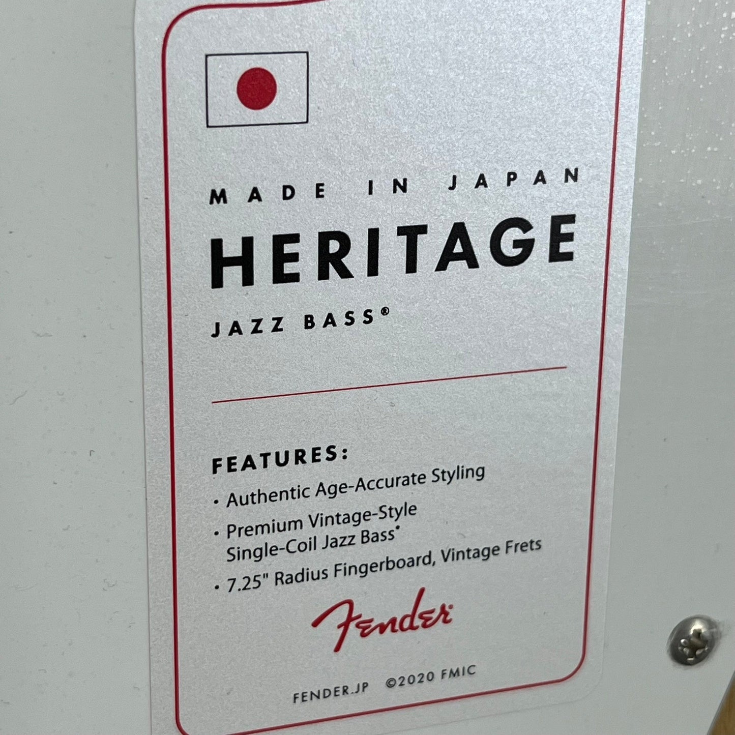 Fender Japan Heritage 70s Jazz Bass