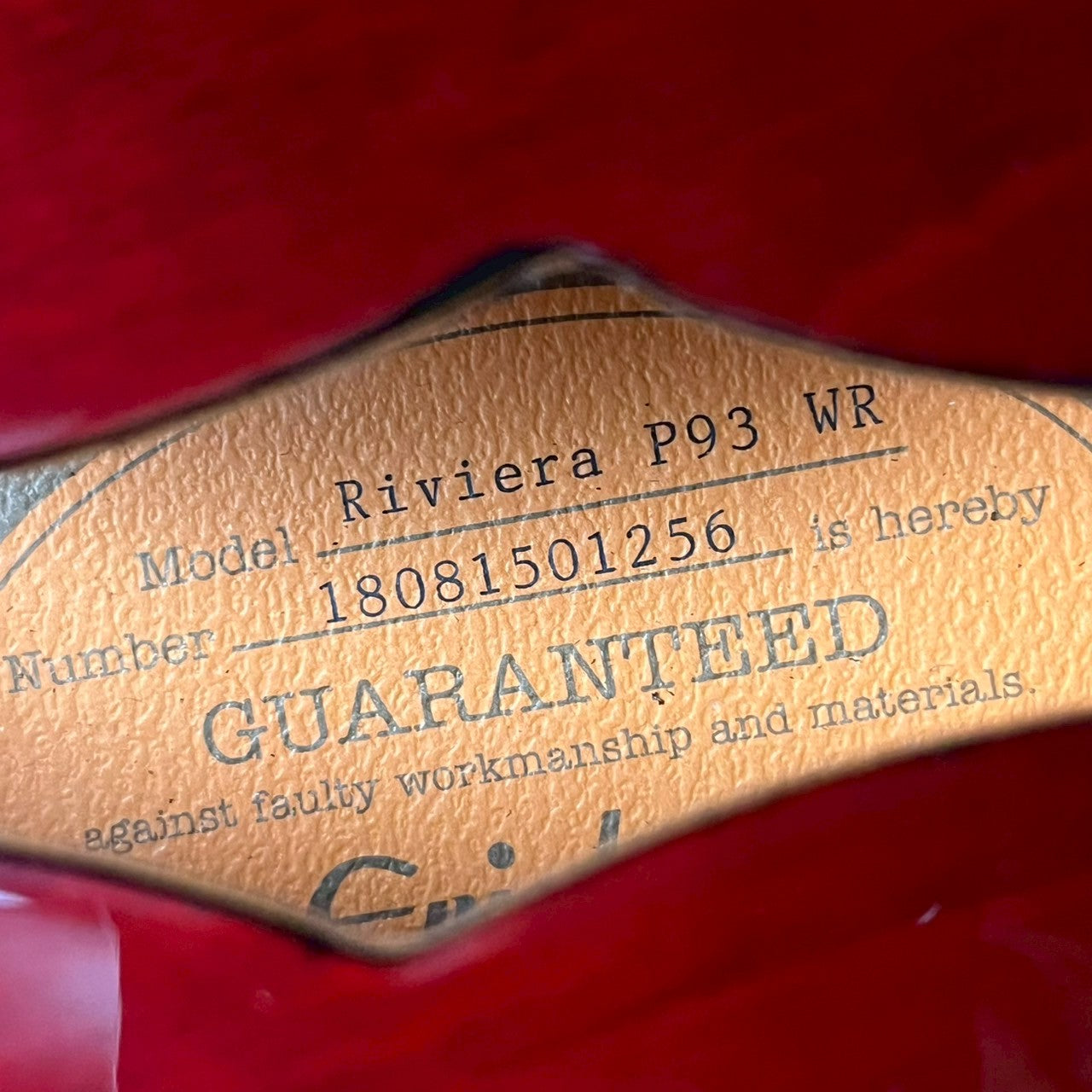 Epiphone Riviera Custom P93 WR