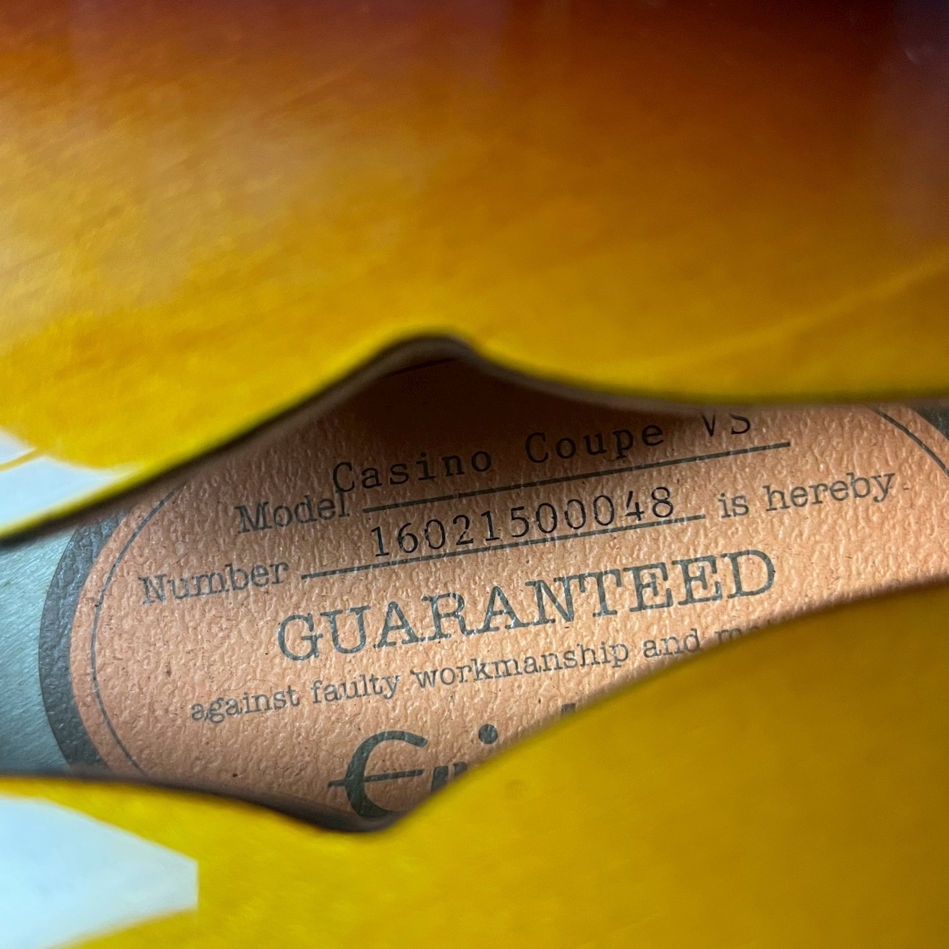 Epiphone Casino Coupe VS 2016